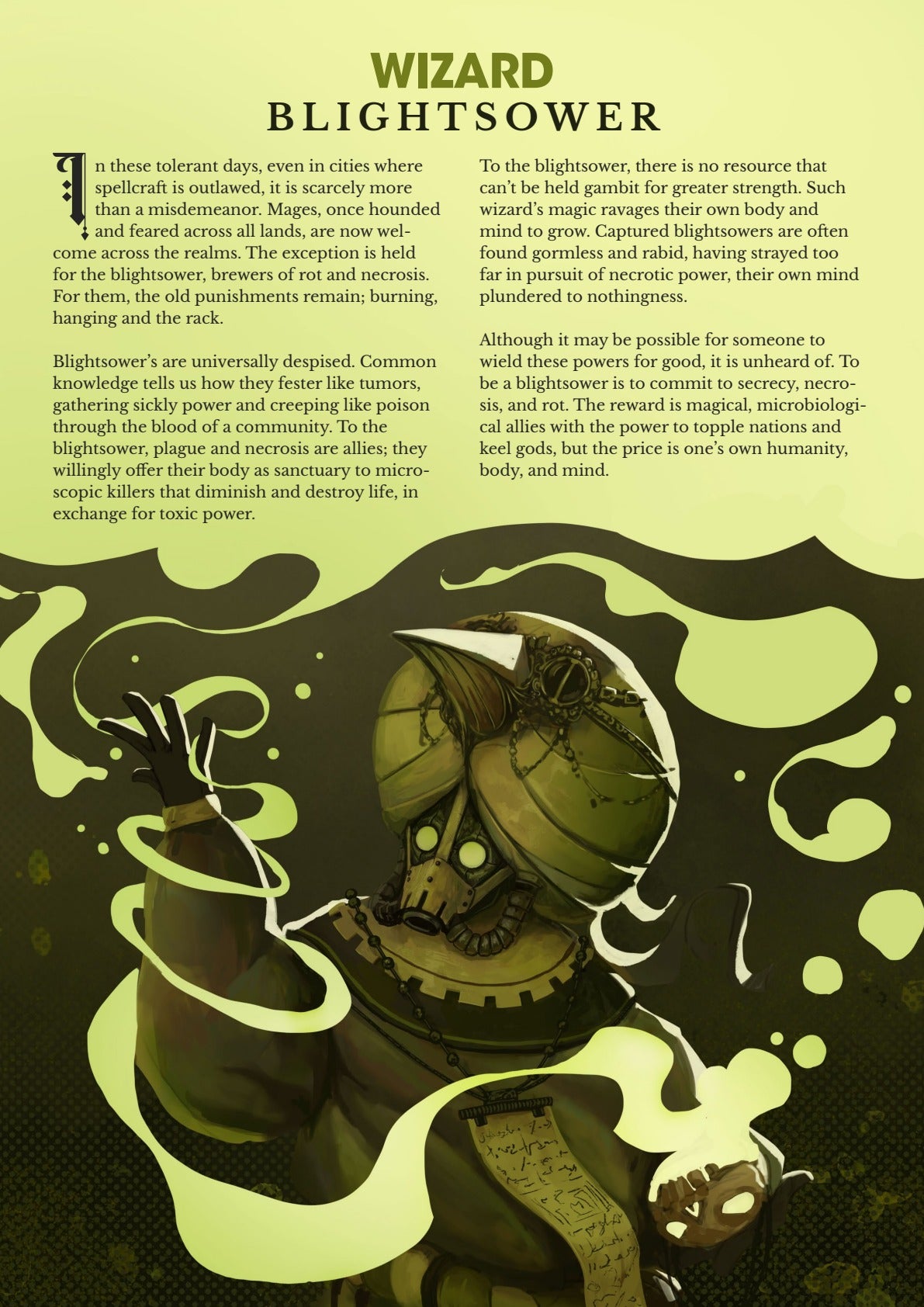 Subclass - Blightsower Wizard