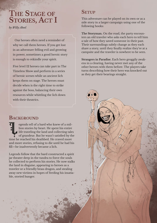 Adventure - The Stage of Stories - Act 1 & 2