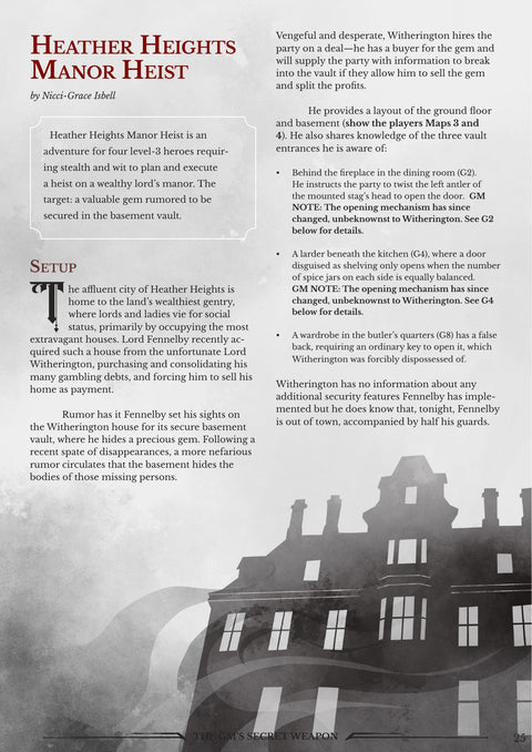 Magazine - The GM's Secret Weapon - Issue #52