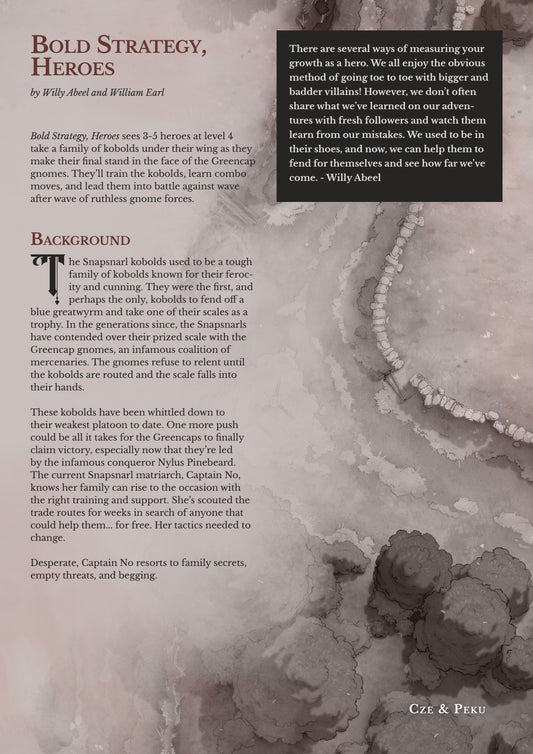 Adventure - Bold Strategy, Heros