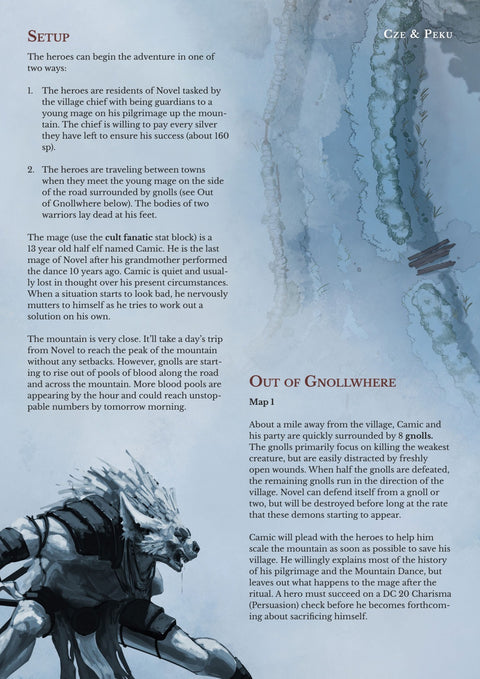 Adventure - Night on Gnoll Mountain
