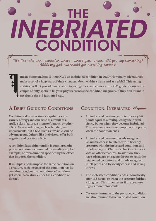 Rules Expansion - New Conditions in D&D