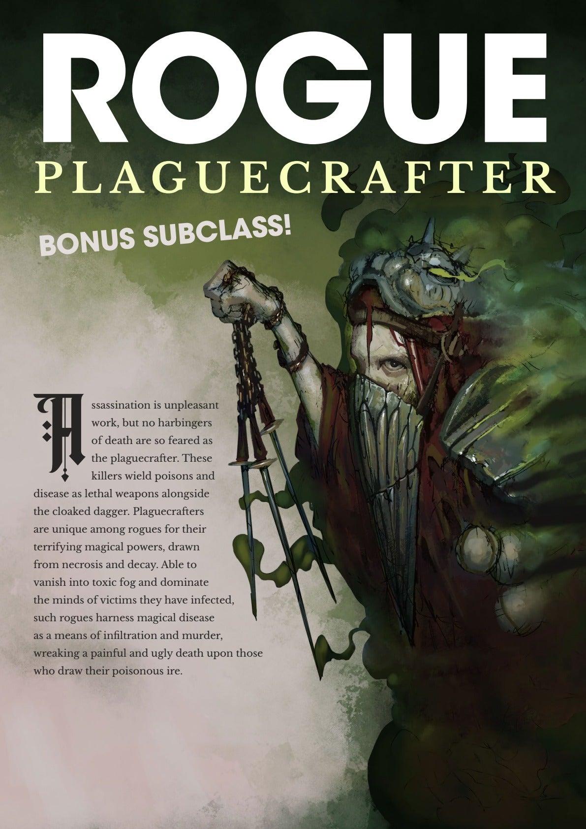 Subclass - Plaguecrafter Rogue