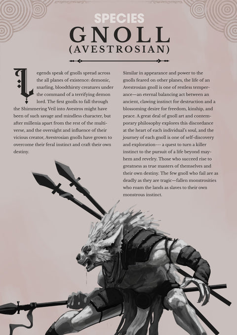 Species - Gnoll (Avestrosian)