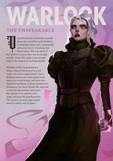 Subclass - The Unspeakable Warlock