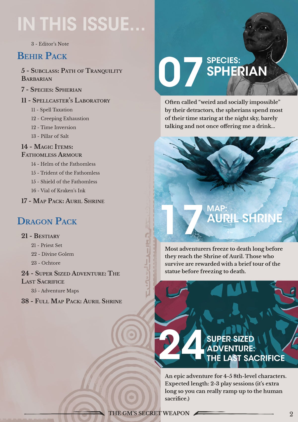 Magazine - The GM's Secret Weapon - Issue #39