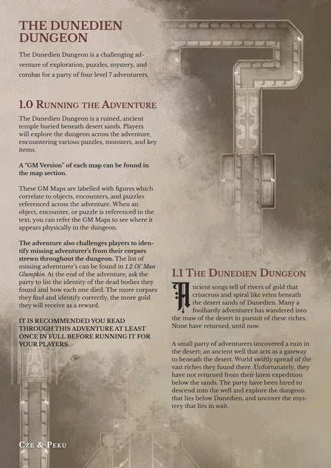 Adventure - The Dunedien Dungeon