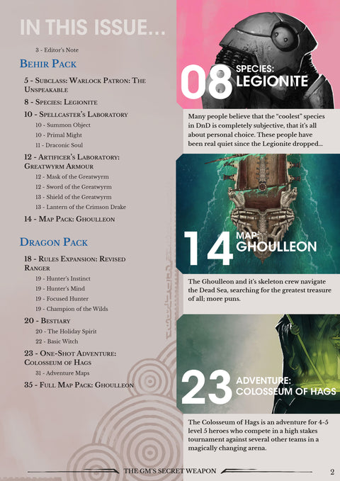 Tarrasque Patron Warlock! Digital Magazine Issue #38